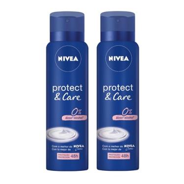 Imagem de Kit Desodorante Aerossol NIVEA Protect & Care 150ML - 2 Unidades, Nivea, pacote de 2