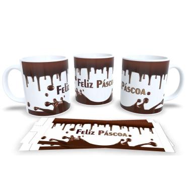 Imagem de Canecas de Porcelana Personalizada Páscoa Presentes Criativos e Cheios de Carinho
