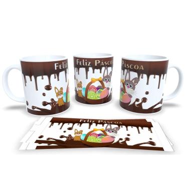 Imagem de Canecas de Porcelana Personalizada Páscoa Presentes Criativos e Cheios de Carinho