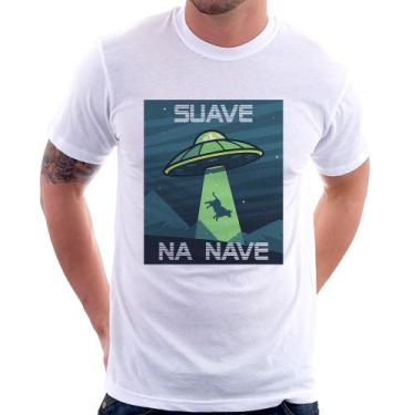 Imagem de Camiseta Suave na nave - Foca na Moda, Branco, M