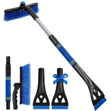 Imagem de Raspador de Gelo e Escova de Neve 2 em 1 para Pára-brisa - Azul