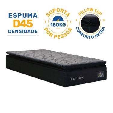 Imagem de Colchão de Espuma D45 Pillow Top Suport Prime Solteiro 88cm