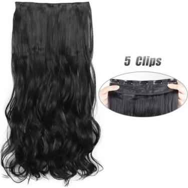 Imagem de Aplique de Cabelo Tic Tac em Fibra Bio Orgânica Ondulado  70cm Super N