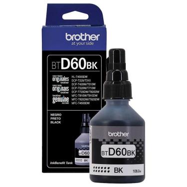 Imagem de Tinta Brother Btd60bk Bt-d60 Preto Original D60 Mfc-t810w Mfc-t4500dw Mfc-t910dw Hl-t4000dw 108ml
