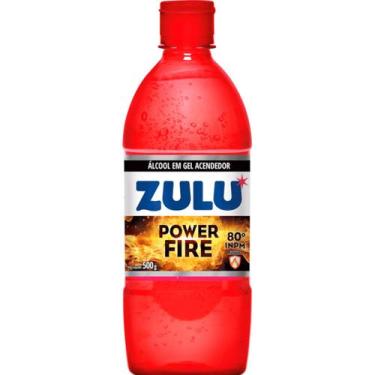 Imagem de Álcool Gel 80 Acendedor Churrasqueira Lareira 500g Zulu, 500g