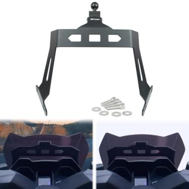 Imagem de xitomer Suporte GPS compatível com KYMCO 350 300i Xciting 250 400 S400 2018-2022 Suporte de telefone para navegador de motocicleta