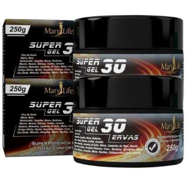 Imagem de Super Gel 30 Ervas 250g Mary Life  Kit 2 Potes