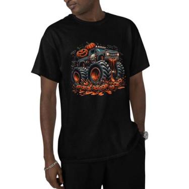 Imagem de Camiseta Masculina Algodão Premium Street Estampa Monster Truck Carro 