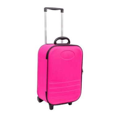 Imagem de Mala De Viagem De Bordo Pequena Com Rodinhas 10 kg Medidas (Rosa)