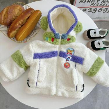 Imagem de Jaqueta Infantil De Inverno Com Capuz De Pelúcia Disney Buzz Lightyear