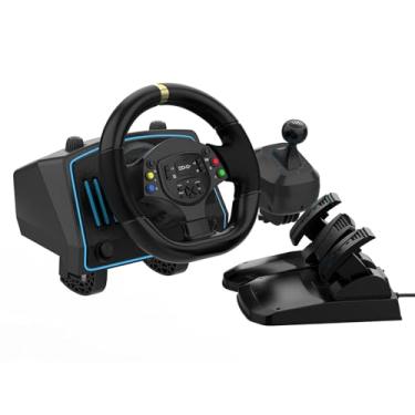 Imagem de DOYO Gaming Steering Wheel with Pedals and Shifter, 1080° Degree Racing Wheel, Vibration Feedback, Paddle Shifters Driving PC Steering Wheel for PS4, Xbox One, Xbox Series X/S, PS3, Switch