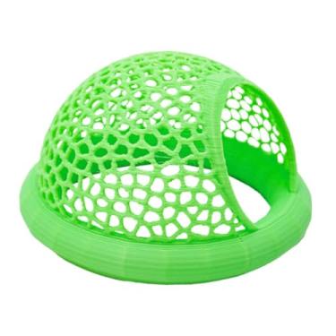 Imagem de Baoblaze Alimentador flutuante para aquário Betta Hide Shrimp Cave, rede multifuncional para aquário, decoração de aquário, pequenos peixes tropicais, Verde