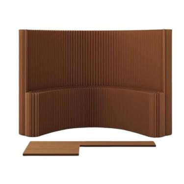 Imagem de Biombos e Divisórias Divisória De Ambiente Retrátil Dobrável De 2 A 7 M Com Prateleiras, Tela Separadora De Privacidade Portátil Para Escritório, Divisória De Parede Temporária Para Ambientes Art Déco