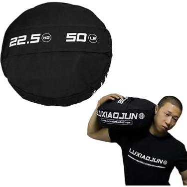 Imagem de Power Bag Sadbag - 22.5-68kg (50-150lb) Peso Powerbag Força Mma Treino Treino Fitness Exercício Durável, Black, 34kg