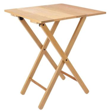 Imagem de Mesa De Madeira Dobrável Tramontina Lille Em Madeira Tauari Fsc Com Acabamento Verniz Tramontina