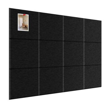 Imagem de MOSA BEAR Quadro de cortiça grande para parede, 120 cm x 89 cm, placa de cortiça autoadesiva, pacote com 12 azulejos de parede de feltro com 60 pinos pequenos, quadro de avisos para escritório para