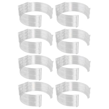 Imagem de Kit 8 Abraçadeira Impacto Para Cano Tubo 50Mm 2`` Incolor