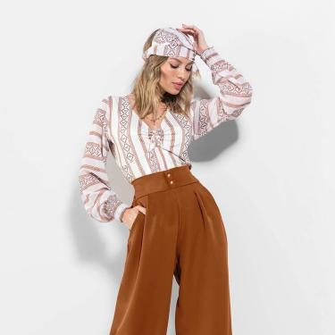 Imagem de Blusa Feminina Manga Bufante Étnica-Feminino