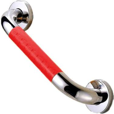 Imagem de Barra Alça Apoio 40cm Suporte Antiderrapante Evita Queda Acidentes Ban