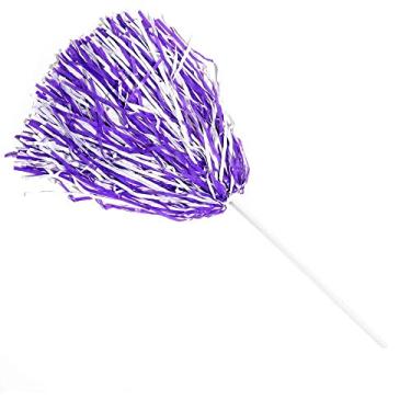 Imagem de Anderson's Agitadores de Espíritos Escolares Roxos Claro e Branco Premium, Pompons de Cheerleader, Fãs de Esportes, Futebol, Basquete, Regresso a Casa, Equipe, Festa, Clube de Dança, Pacote de