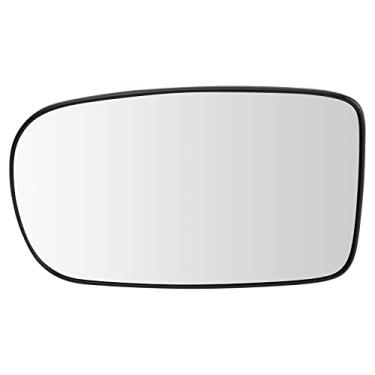 Imagem de TRQ Espelho retrovisor externo de vidro para montagem manual dobrável LH lado do motorista para Dodge Charger