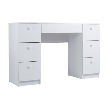 Imagem de Mesa De Escritório Ditália 7 Gavetas Pe-100 Branco