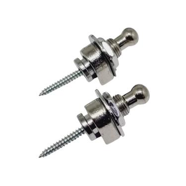 Imagem de Par De Roldana Strap Lock Cromada Guitarra Violão Baixo