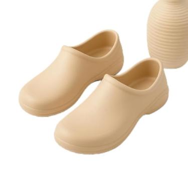 Imagem de Sapatilha Tênis Meia EPI Hospitalar Enfermagem Cozinha Confortável Impermeável Leve e Macio Cozinha e Hospital (Bege, BR, Adulto, Faixa Numérico, 36, 37)