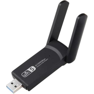 Imagem de Adaptador WiFi USB 3.0 Dual Band AC1300 – Receptor Wireless Portátil 2.4GHz e 5GHz com MU-MIMO, Alta Velocidade 1300Mbps Duas Antenas