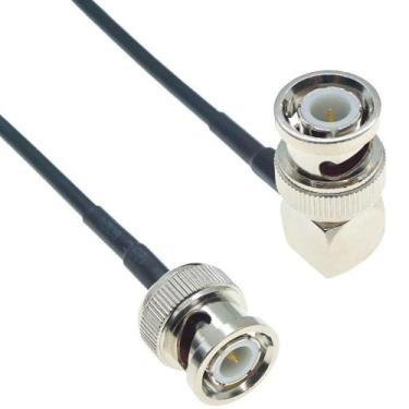 Imagem de BNC Macho Fêmea Plug Jack Conector De Porca Rg174 Cabo Extensão De Âng