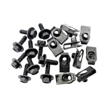 Imagem de Parafusos De Carroceria M6 Com Clipe Em U Para Tampa Do Motor, Amortec