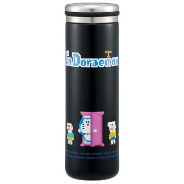 Imagem de Skater STX5-A Caneca de aço inoxidável garrafa de água, 470 ml (450 ml), térmico, isolamento a frio, construção a vácuo de parede dupla, Doraemon Dot