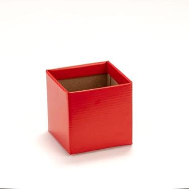 Imagem de CACHEPOT PAPELÃO PARA FLORES E PRESENTES (VERMELHO)