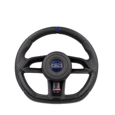 Imagem de Direção 37 cm Mod. Black Para Linha Ford F1000 / F250 +Cubo - Rainhah 