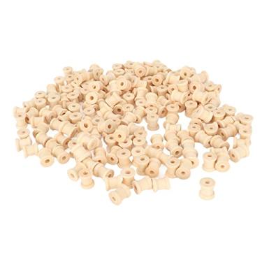 Imagem de Generic Bobagens de Barril de Madeira, Carretéis de Madeira Amplamente Utilizados de 200pcs Suavizando para Rosquear