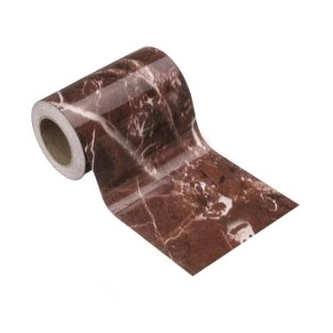 Imagem de HARFINGTON Borda de papel de parede de grão de madeira 7,6 cm x 5 m PVC autoadesivo texturizado adesivo de moldura impermeável papel de parede decorativo para chão porta mesa armários mesa, mesa, roxo