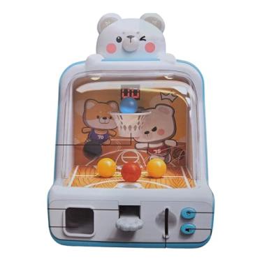 Imagem de Mini Máquina de Pegar Bichinhos de Pelucia – Jogo de Mesa com Placar Digital, Som e Luzes – Fliperama Arcade de Dedo Azul, Brinquedo Infantil Divertido