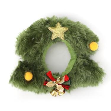 Imagem de Roupa Natal Boneca, Roupa Árvore de Natal Fofinho Bonitinho com Enfeite de Sino Pompom e Estrela Fantasia Festiva para Boneca 15 a 17cm(Apenas Roupas)