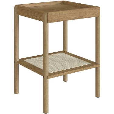 Imagem de Mesa Lateral Para Sala de Estar Pés Madeira Moss A03 Hanover Roble - Lyam Decor