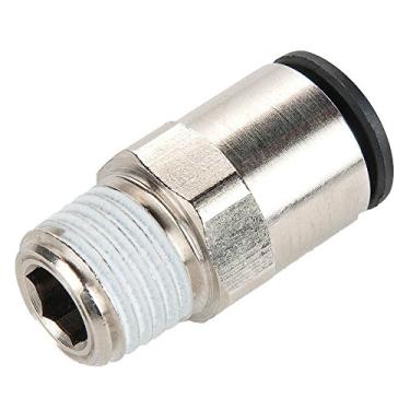 Imagem de Parker W68LF-8-4-pk5 Prestolok PLP Push-to-Connect Nickel Plated Instant Fitting, Tube to Pipe, Nickel Plated Brass, Push-to-Connect and Male Pipe Connector, 1/2", 1/4" (Pack of 5)