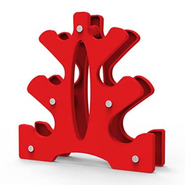 Imagem de Portzon Suporte para halteres – Conjunto de árvore de peso manual – Projetado para segurar halteres de neoprene – um par de cada (1,3 kg, 2,2 kg, 3,6 kg) (pesos não incluídos)