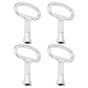 Imagem de SING F LTD 4 peças MS705 Chave de armário elétrico furo de 5 mm para medidor de eletricidade de água armários lareira a gás