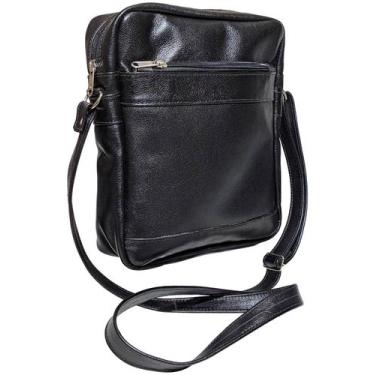 Imagem de Shoulder Bag Bolsa Transversal Em Couro Legitimo Notebook - Art Minas 