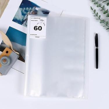 Imagem de Livro de armazenamento de 60 páginas – pasta transparente A4 para notação musical e documentos fotográficos
