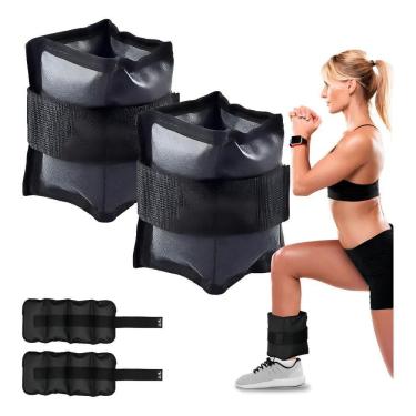 Imagem de Par De Caneleira De Peso 3Kg Tornozeleira Estoc