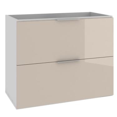 Imagem de Armário Balcão Gabinete Para Banheiro 80Cm Gianduia Brilho