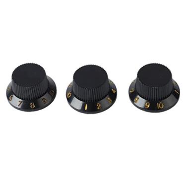 Imagem de Zerodis Botões de Guitarra Elétrica Suprimentos para Instrumentos Musicais Tocando Instrumentos Musicais de Cordas Controle de Volume e Tom de Cordas para Guitarras Elétricas Botões de de Plástico