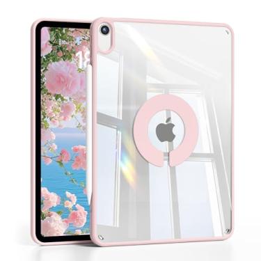 Imagem de GKABXY Capa magnética para iPad mini 7 A17 Pro, iPad mini 7ª/6ª geração (2024/2021) capa traseira transparente de 8,3 polegadas, fina e leve, moldura de TPU macio e traseira transparente, proteção de