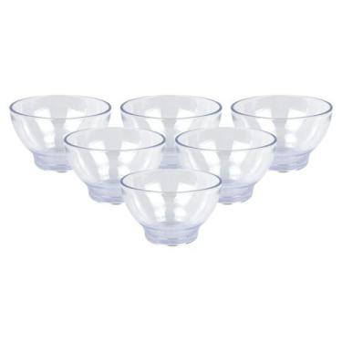 Imagem de Kit 6 Tigela Bowl Pequeno De PS Cristal Multiuso 150ml - Keita, K30