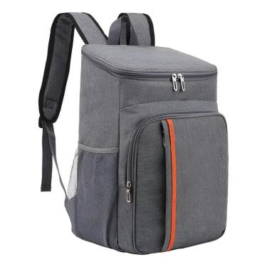 Imagem de Mochila Bolsa Termica Cooler Praia Resistente Cinza-Escuro